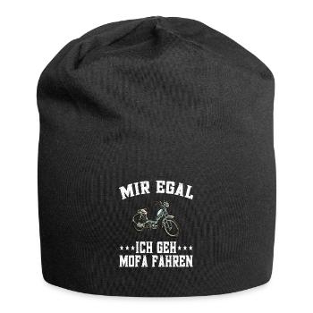 Mir egal ich geh Mofa fahren - Moped fahren - Jersey-Beanie - Schwarz - Vorne