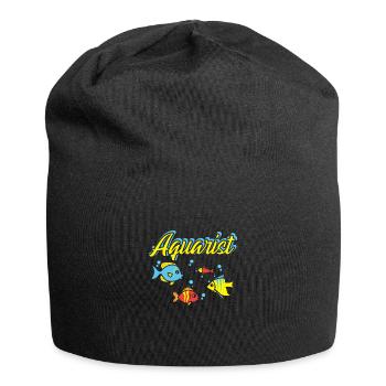 Aquarist Fish Tank Aquarist Fish Keeper - Jersey Beanie - black - Front
