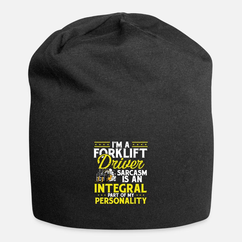 Gabelstaplerfahrer - Jersey-Beanie - Schwarz