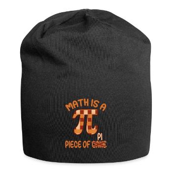 Math is a piece of cake - Pi Day - Jersey Beanie - black - Front