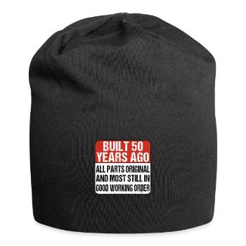 Built 50 Years Ago - 50 Geburtstag - Jersey-Beanie - Schwarz - Vorne