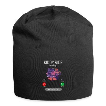Kiddy ride is calling - Rocking car - Jersey Beanie - black - Front
