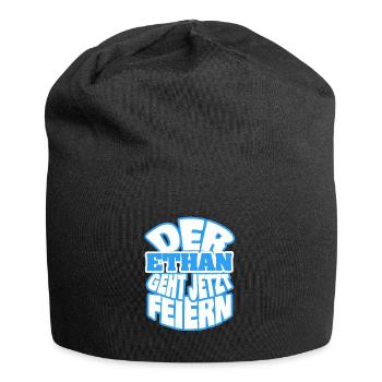 Party Feiern it Ethan - Jersey-Beanie - Schwarz - Vorne