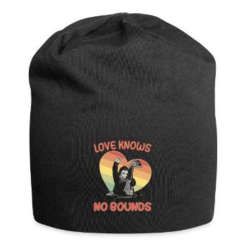 Love knows no bounds - LGBTQ Love Valentine's Day - Jersey Beanie - black - Front