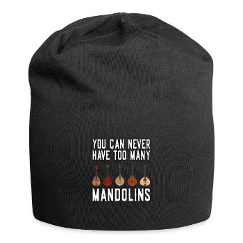 Mandolinen You can never have too many mandolins - Jersey-Beanie - Schwarz - Vorne