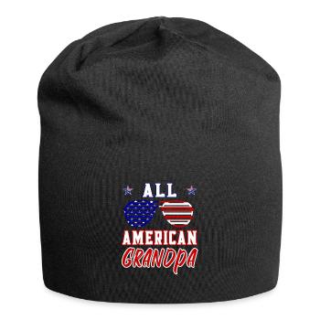 All American Grandpa - 4th of July - Jersey-Beanie - Schwarz - Vorne