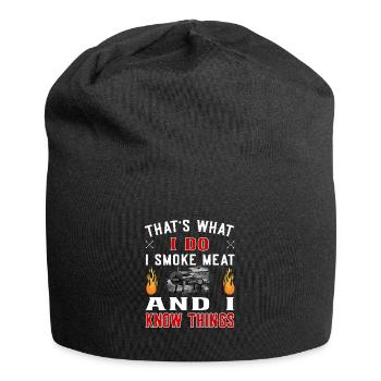 That's what I do I smoke meat Grillen Smoker BBQ - Jersey-Beanie - Schwarz - Vorne