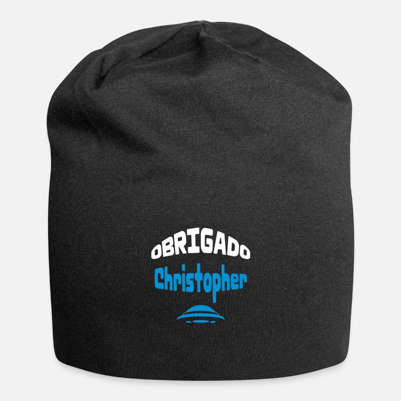 Obrigado Christopher - Bonnet en jersey - noir