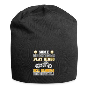 Some Grandpas play Bingo real ride motorcycles - Jersey-Beanie - Schwarz - Vorne