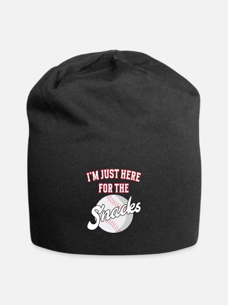 I'm just here for the snacks baseball - Jersey-Beanie - Schwarz
