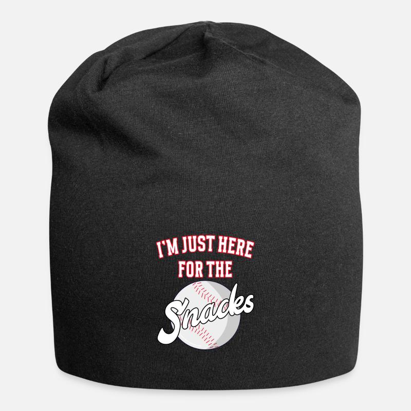 I'm just here for the snacks baseball - Jersey-Beanie - Schwarz
