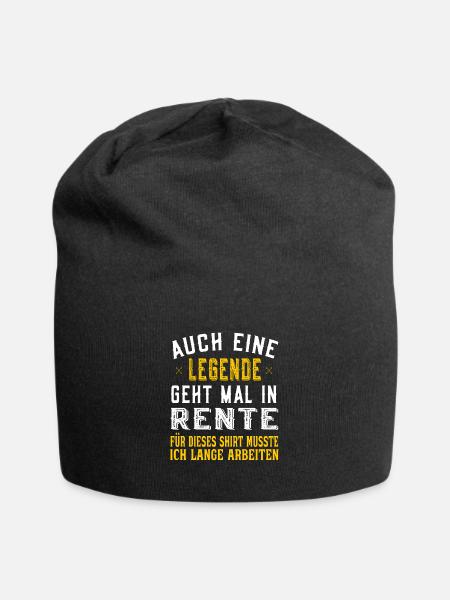 Pensioners - Even a legend retires - Jersey Beanie - black