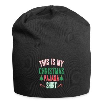 This is my Christmas Pajama Shirt - Weihnachten - Jersey-Beanie - Schwarz - Vorne