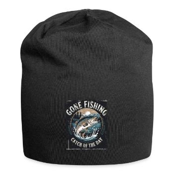 Gone Fishing catch of the day - Angeln Fischen - Jersey-Beanie - Schwarz - Vorne