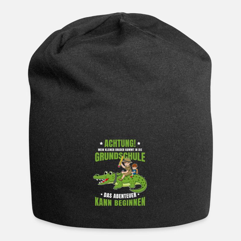 Schulanfang Einschulung 1 Klasse Grundschule - Jersey-Beanie - Schwarz