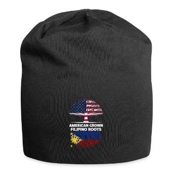 American Grown Filipino Roots Philippinen - Jersey-Beanie - Schwarz - Vorne