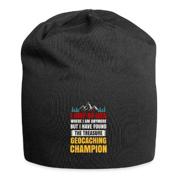 Schnitzeljagd Geocacher Abenteuer Geocaching - Jersey-Beanie - Schwarz - Vorne