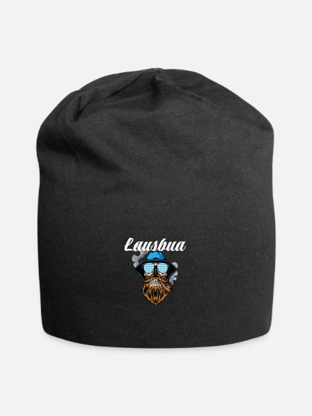 Lausbua Lederhosen - Jersey-Beanie - Schwarz