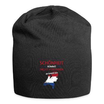Nationalität Sportmannschaft Fan Holland - Jersey-Beanie - Schwarz - Vorne