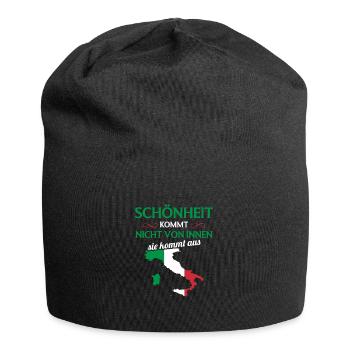 Nationalität Sportmannschaft Fan Italien - Jersey-Beanie - Schwarz - Vorne