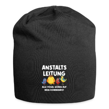 Anstaltsleitung Alle Vögel Hören Auf Mein Kommando - Jersey-Beanie - Schwarz - Vorne
