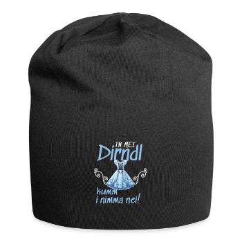 Damen | In Mei Dirndl Kumm I Nimma Nei - Jersey-Beanie - Schwarz - Vorne