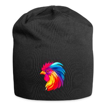 Tête de coq - Bonnet en jersey - noir - Devant