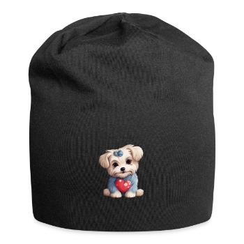 Yorkie Yorkshire Terrier Hundeliebhaber - Jersey-Beanie - Schwarz - Vorne