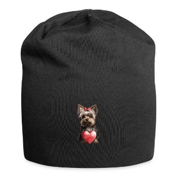 Yorkie Yorkshire Terrier Hundeliebhaber - Jersey-Beanie - Schwarz - Vorne