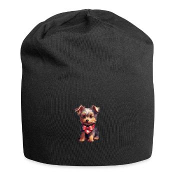 Yorkie Yorkshire Terrier Hundeliebhaber - Jersey-Beanie - Schwarz - Vorne