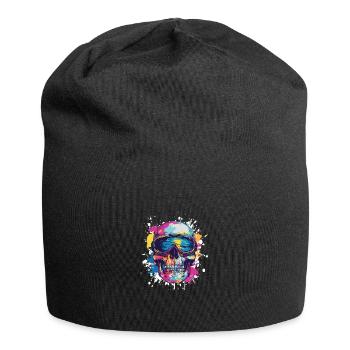 Ski Ski Goggles Skull - Jersey Beanie - black - Front