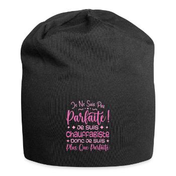 A more than perfect heating engineer, a dream job - Jersey Beanie - black - Front