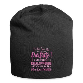 More than perfect developer, dream job - Jersey Beanie - black - Front