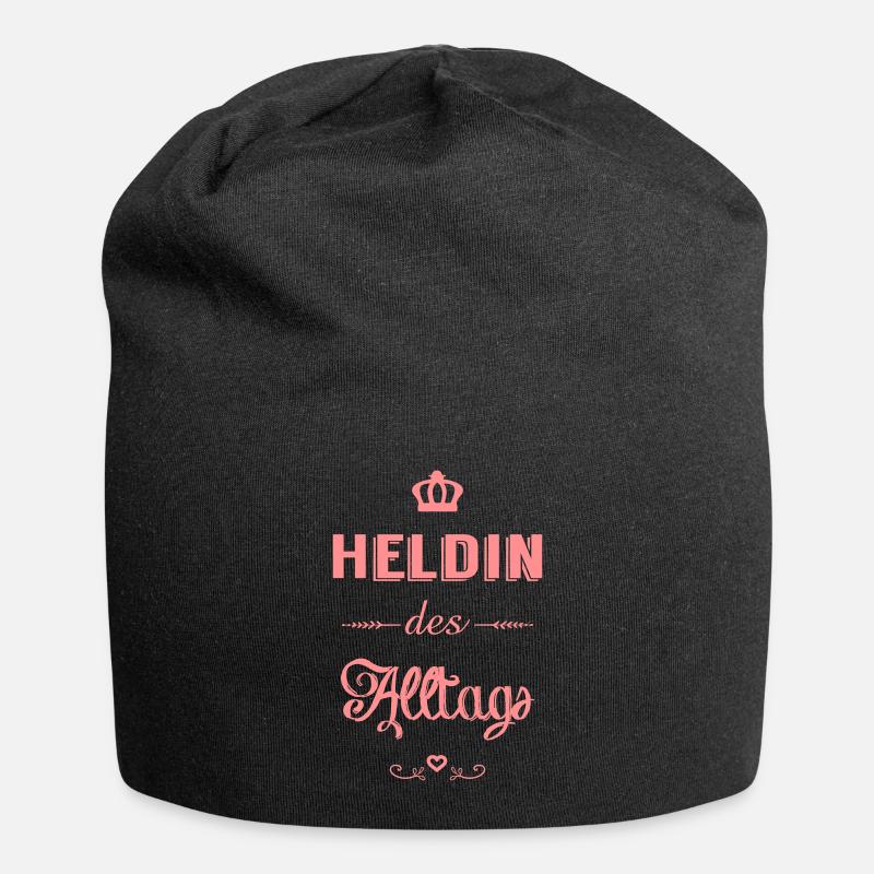 Heldin des Alltags Chalk - Jersey-Beanie - Schwarz