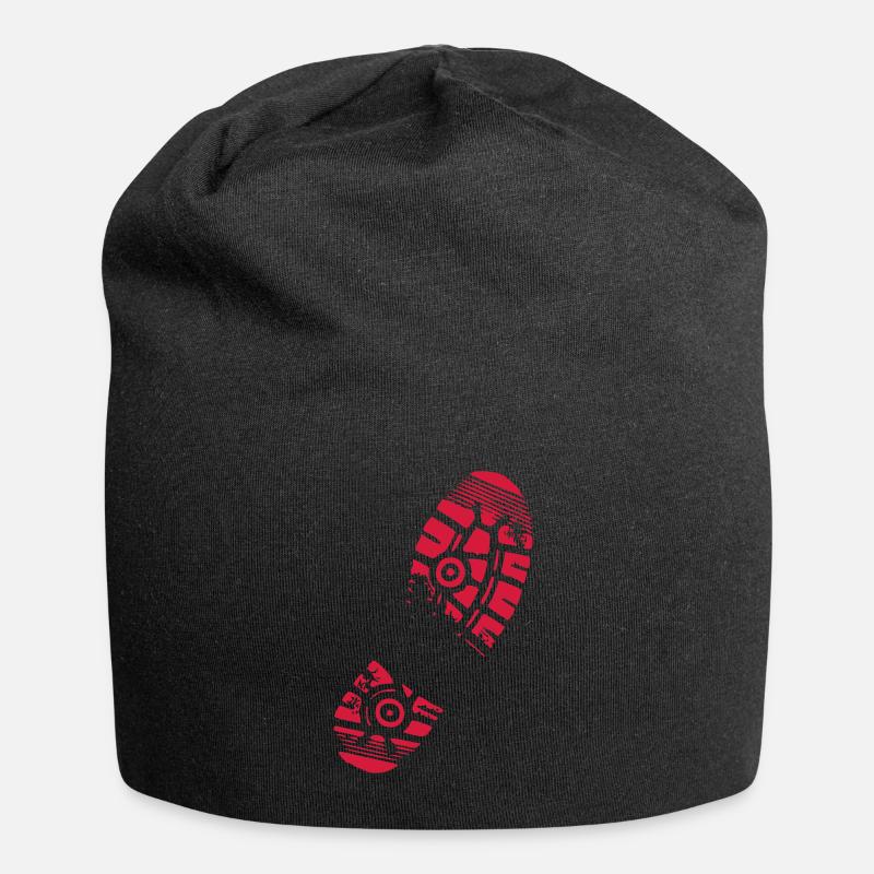shoeprint - Jersey-Beanie - Schwarz