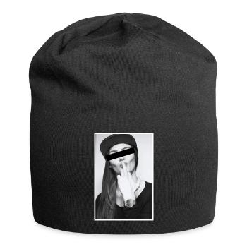 Shut up - Jersey-Beanie - Schwarz - Vorne