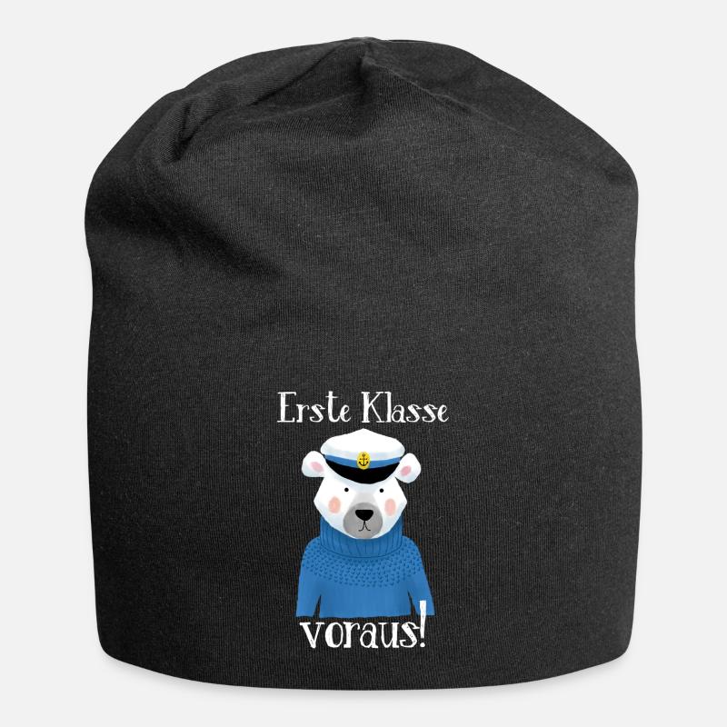 Erste Klasse voraus! - Jersey-Beanie - Schwarz