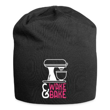 Réveillez-vous et faites cuire - Bonnet en jersey - noir - Devant