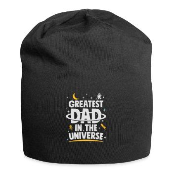 Cadeau de fête des pères Le plus grand papa dans l'univers - Bonnet en jersey - noir - Devant