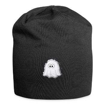 Halloween fantôme rougeoyant - Bonnet en jersey - noir - Devant