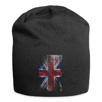 union jack - used look - Jersey-Beanie - Schwarz - Vorne