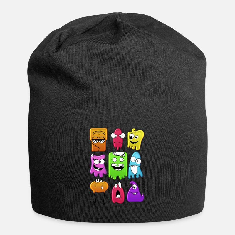 Fantômes drôles - Bonnet en jersey - noir