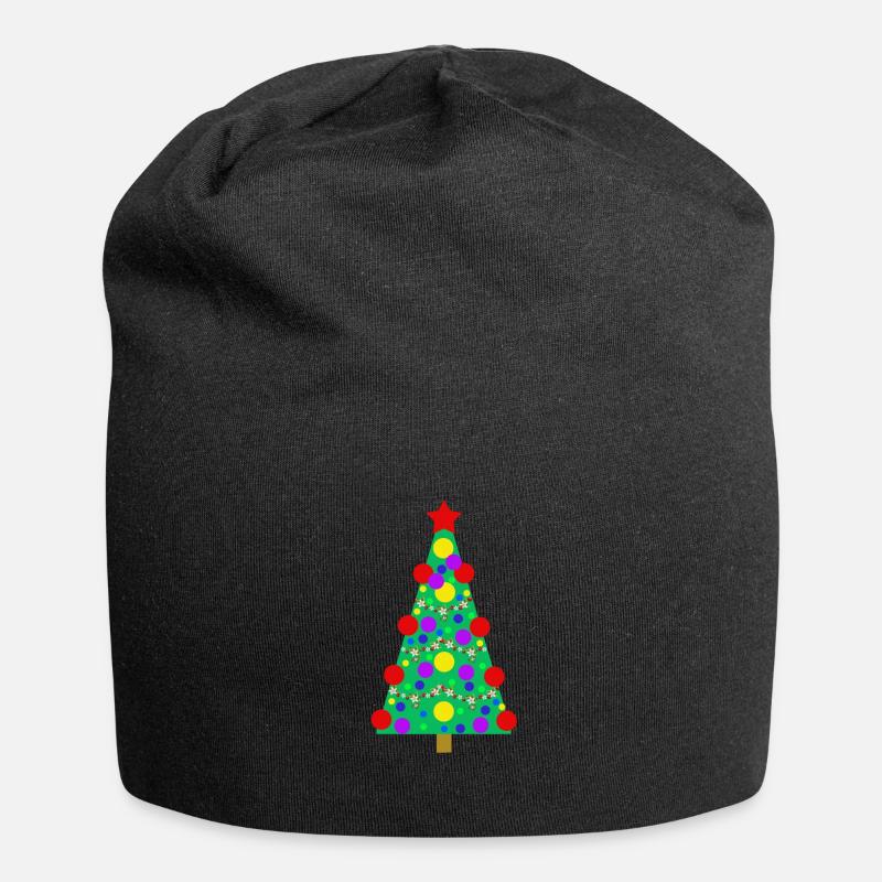 Christmas tree - Jersey Beanie - black