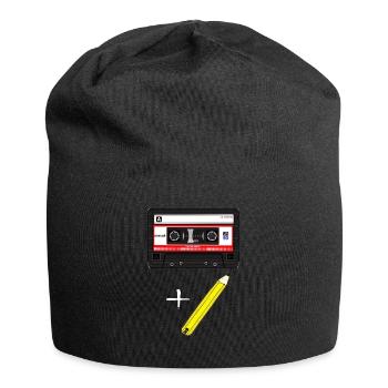 Cassette and pen - Jersey Beanie - black - Front