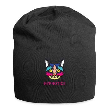 Cadeau d'amoureux de chat persan chat Pop Art - Bonnet en jersey - noir - Devant