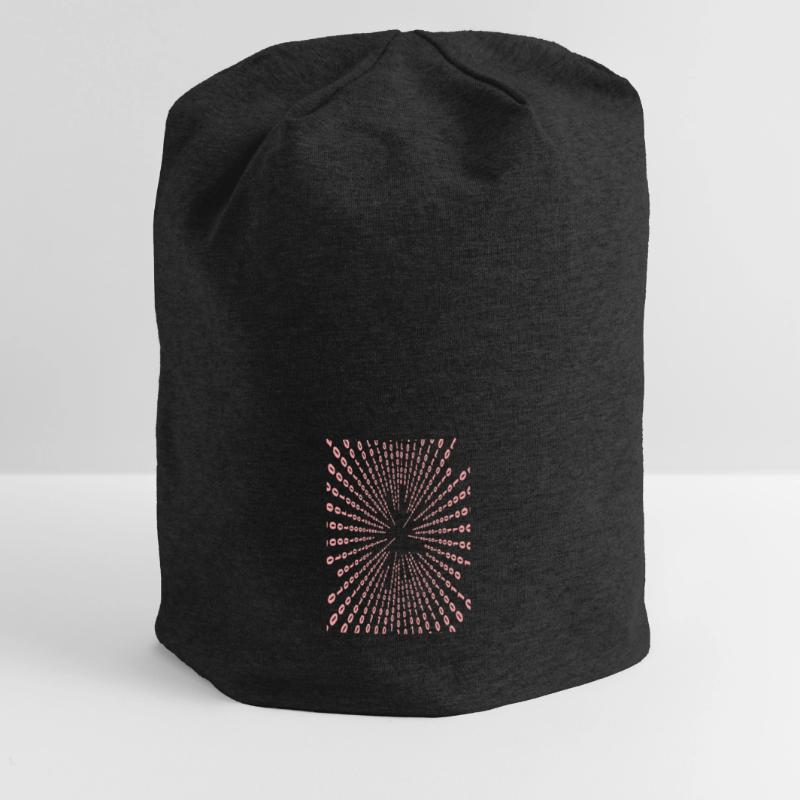 Binary code (pink) Jersey Beanie