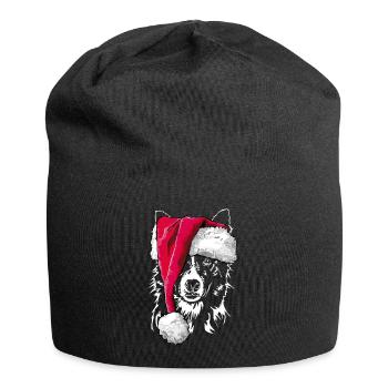 BORDER COLLIE Christmas Beanie Wilsign's Gift - Jersey Beanie - black - Front