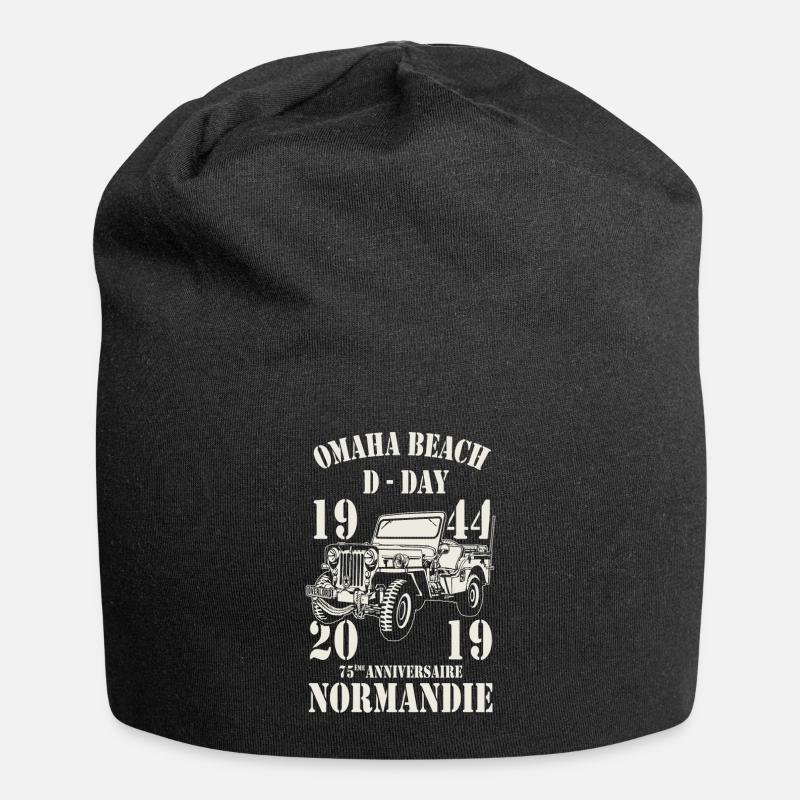Omaha Beach D-Day 1944 - 2019 - Bonnet en jersey - noir