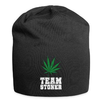 Team Stoner vintage white - Jersey Beanie - black - Front