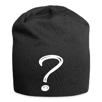 Un point d'interrogation - Bonnet en jersey - noir - Devant